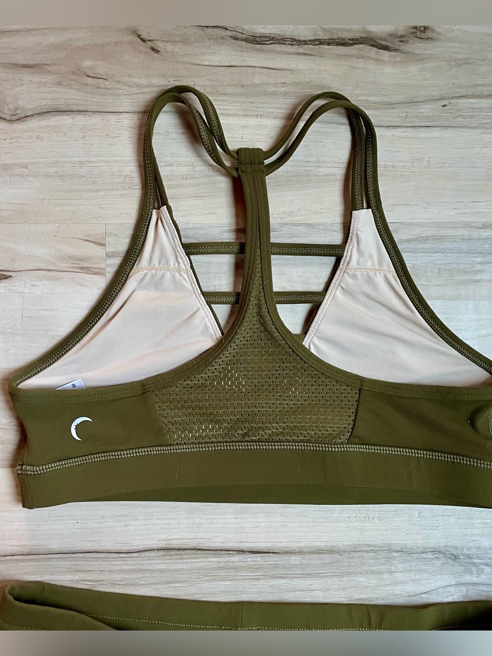 ZYIA Olive Green Track Joggers with Drawstring Waist Active set - Picture 7 of 16